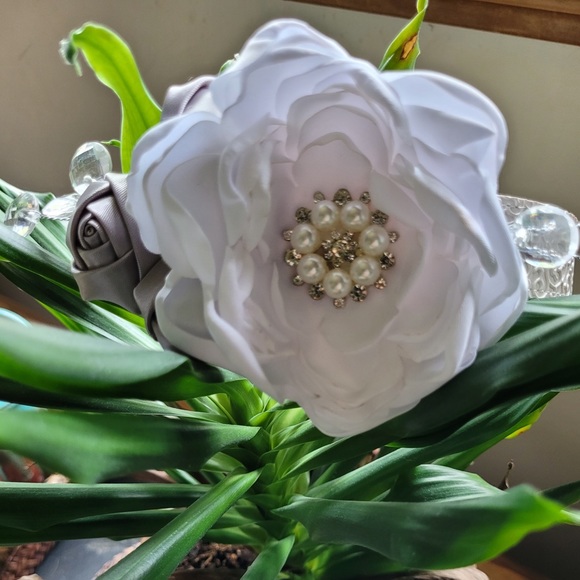 Dog Collar White Fun and Fancy Wedding Formal - Picture 6 of 8